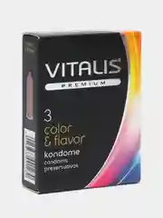 Презервативы VITALIS PREMIUM №3, цветные ароматизированные