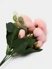 Розовый искусственные цветы пионы,  букет пионов с эвкалиптом