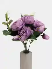 Сиреневый искусственные цветы пионы,  букет пионов с эвкалиптом