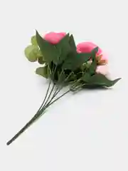 Тёмно-розовый искусственные цветы пионы,  букет пионов с эвкалиптом