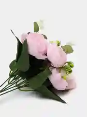 Конфетный искусственные цветы пионы,  букет пионов с эвкалиптом