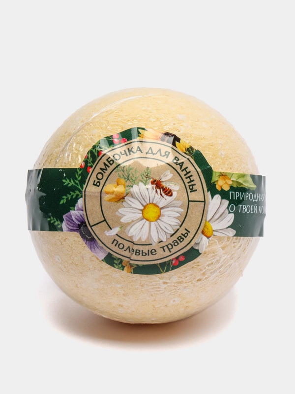 Бурлящий шар "Кладовая красоты", с ароматом ромашки, 140 г