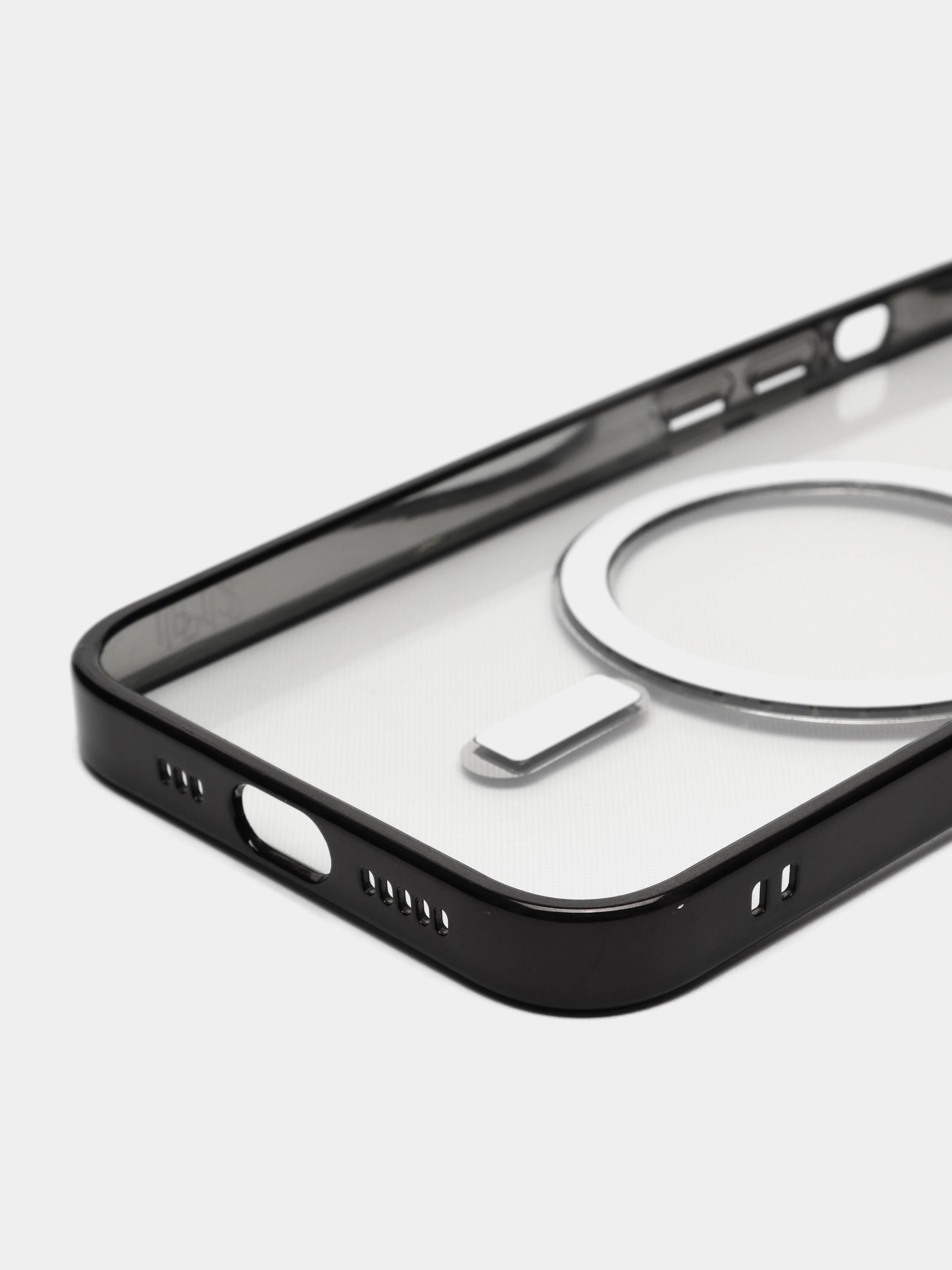 Черный чехол для телефона iPhone 15, 14, 13, 12, 11