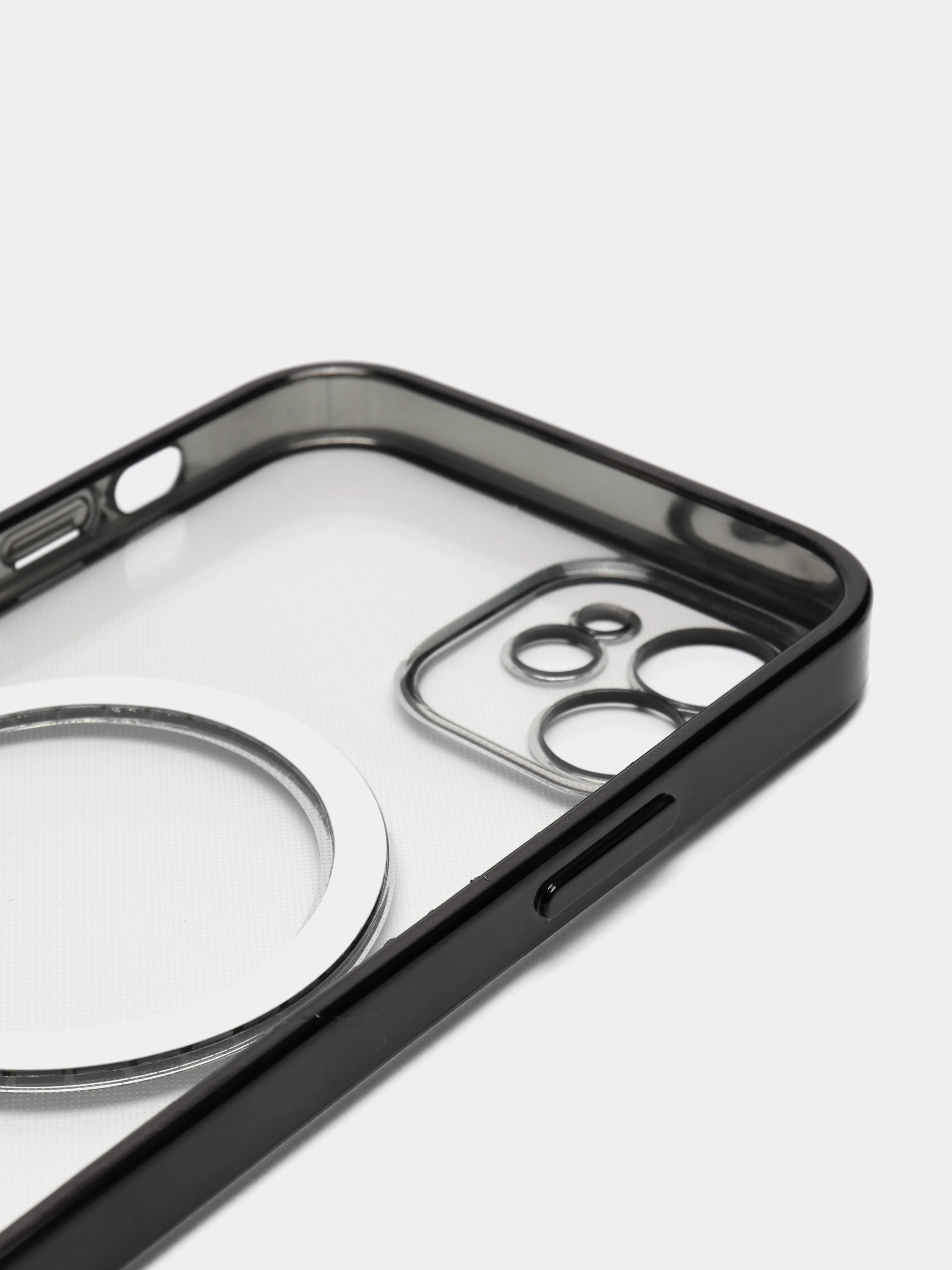 Черный чехол для телефона iPhone 15, 14, 13, 12, 11