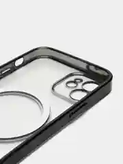 Черный чехол для телефона iPhone 15, 14, 13, 12, 11