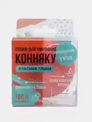 Спонж для умывания "Конняку" натуральный, с экстрактом красной глины