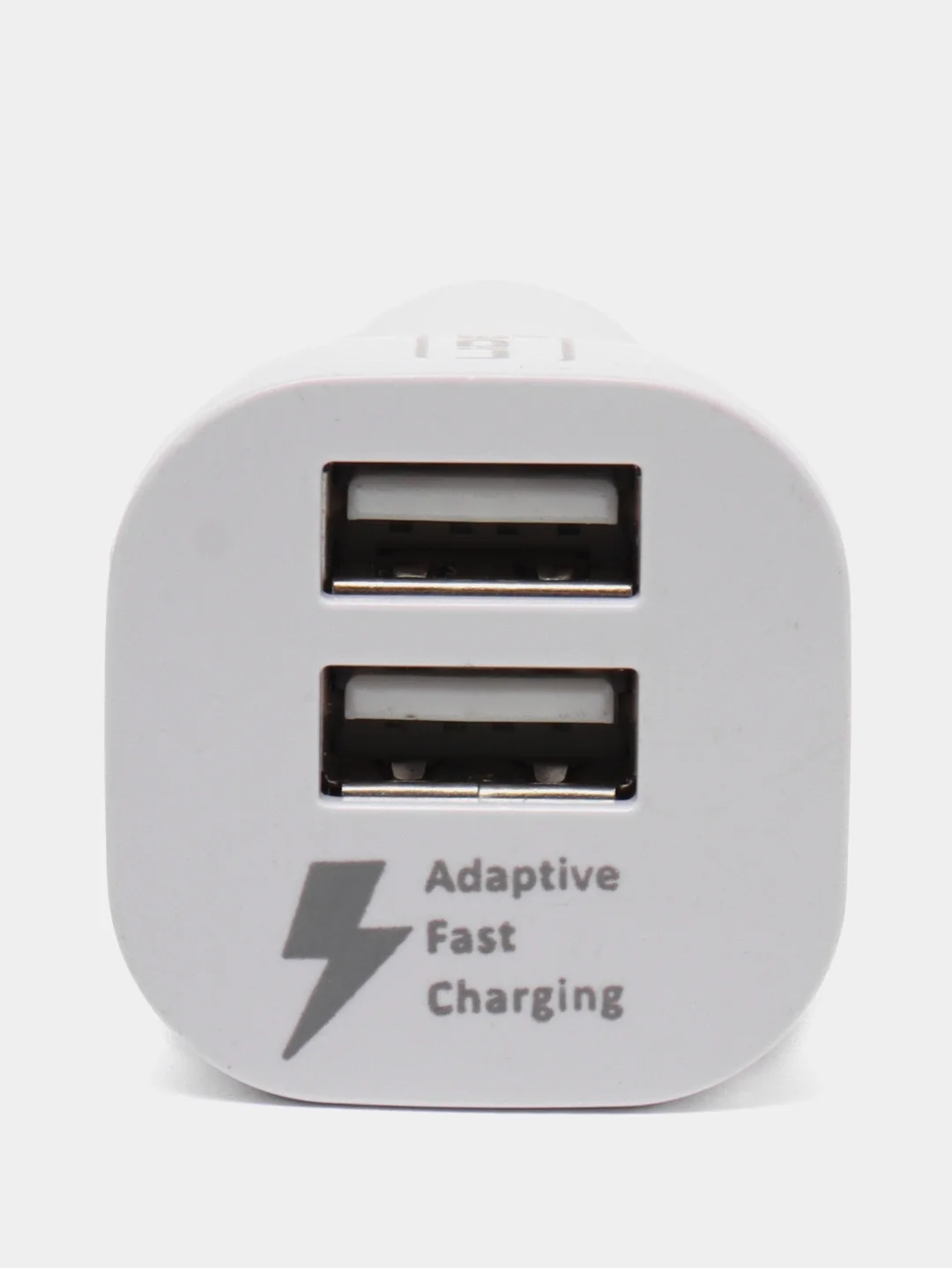 Белый автомобильное зарядное устройство, 12в, 2 порта USB/зарядка в машину в прикуриватель
