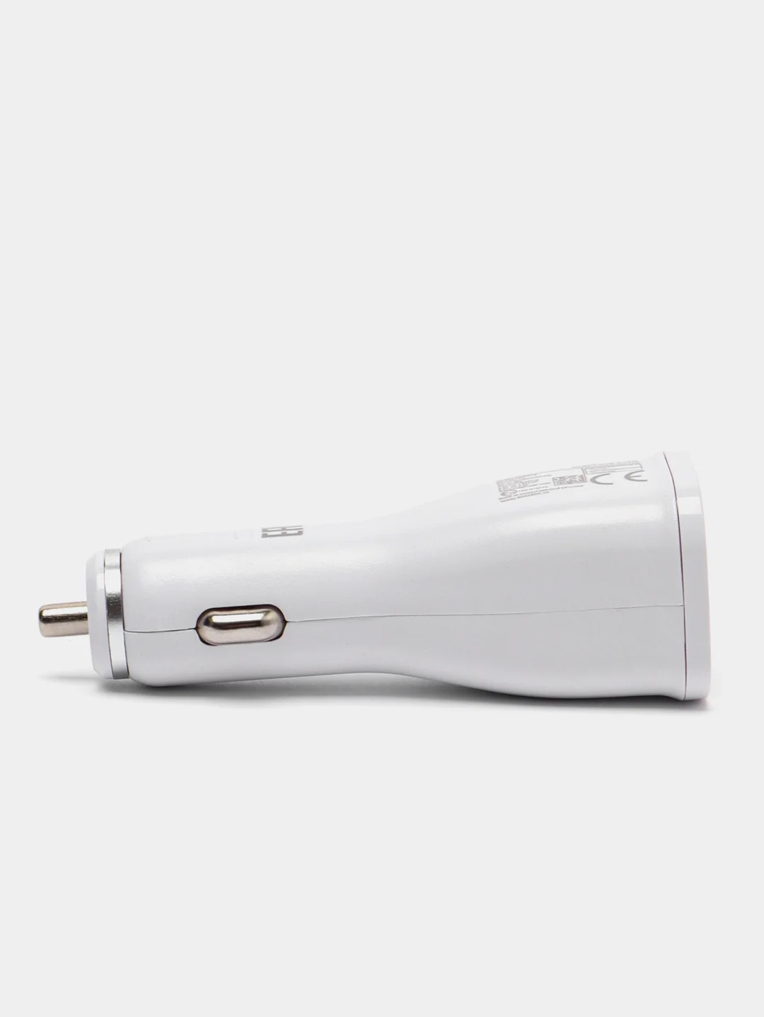 Белый автомобильное зарядное устройство, 12в, 2 порта USB/зарядка в машину в прикуриватель