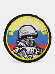 Черный шеврон нашивка "Вежливые люди" на липучке
