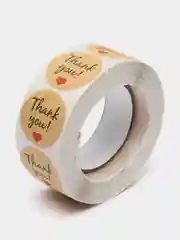 Стикеры в рулоне "Thank you", 500 штук