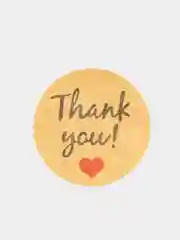Стикеры в рулоне "Thank you", 500 штук
