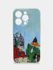 Голубой чехол для iPhone 11, 14, 14 Pro, 14 Pro Max, Xiaomi Note 10S, Mi 11 Lite с картинками