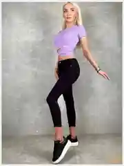 Сиреневый топ женский