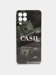 Тёмно-серый чехол для Samsung Galaxy M33, Самсунг Галакси М33, с рисунком