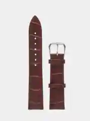 Кожаный коричневый ремешок для наручных часов