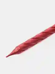 Свечи для торта "Спираль", 10 штук, 7 см, красный металлик