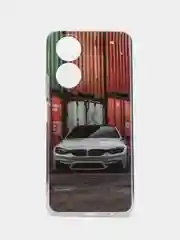 Коричневый чехол для Huawei Honor X7 (Хуавей Хонор Х7), с рисунком