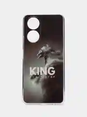 Серый чехол для Huawei Honor X7 (Хуавей Хонор Х7), с рисунком