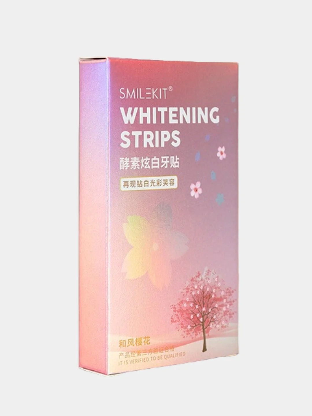 Кораллово-розовый отбеливающие полоски для зубов Whitening Strips, 1 или 7 пар