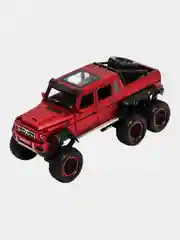 Зелёный хаки металлическая модель машины "Гелендваген 6x6", свет и звук, масштаб 1:20/гелик 6х6