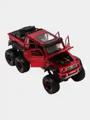 Зелёный хаки металлическая модель машины "Гелендваген 6x6", свет и звук, масштаб 1:20/гелик 6х6