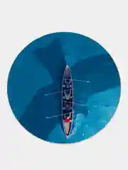 Морской коврик для компьютерной мыши, круглый