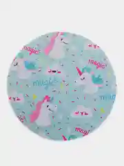 Голубой коврик для мыши, круглый