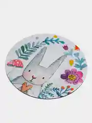 Белый коврик для мыши, круглый
