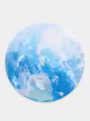 Голубой круглый коврик для мыши Планеты, Космос