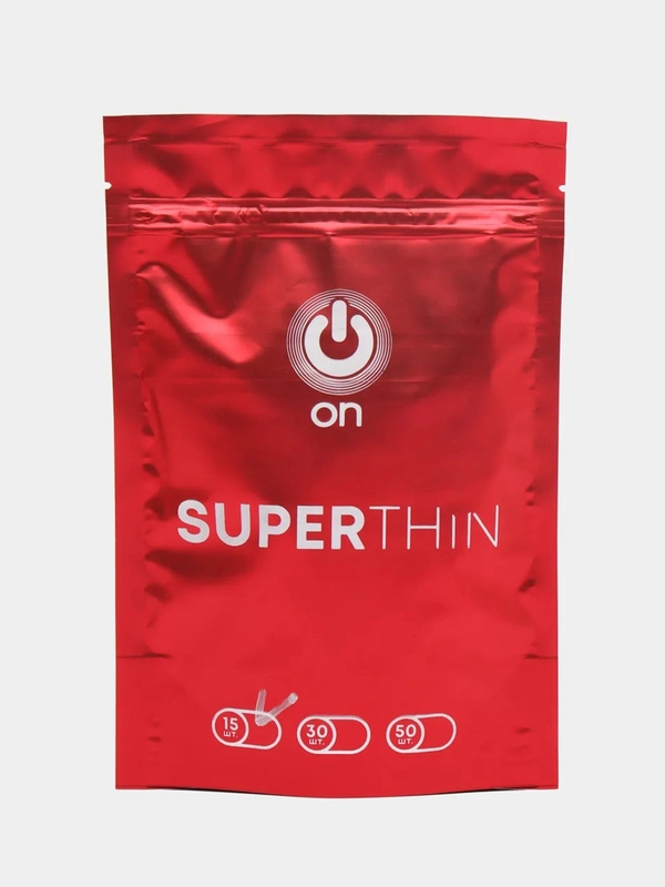 Презервативы ON Super Thin, 15 штук