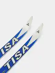 Синий лыжи TISA SPORT STEP, с насечками