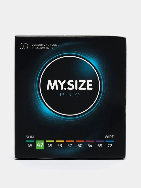 Презервативы ультратонкие MY.SIZE, размер 47, 3 шт
