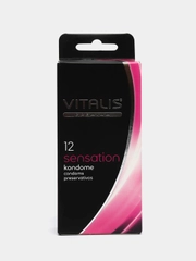 Презервативы VITALIS premium №12, sensation, с кольцами и точками