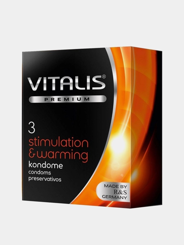 Презервативы VITALIS PREMIUM №3, с согревающим эффектом