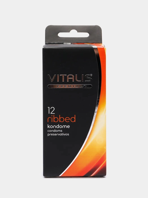 Презервативы "VITALIS" PREMIUM, ribbed, 12 штук