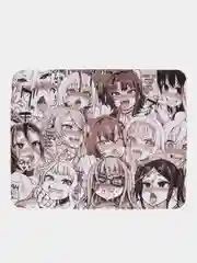 Серебряный коврики для мыши "Аниме, K-pop" "Наруто", "Ведьмак", "BTS"