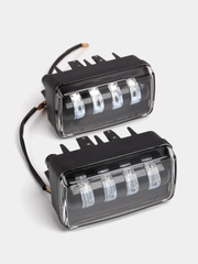 Фары противотуманные, ПТФ, LED, универсальные, 4 линзы, 2 РЕЖИМА 50W