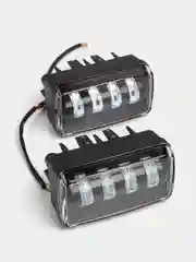 Фары противотуманные, ПТФ, LED, универсальные, 4 линзы, 2 РЕЖИМА 50W
