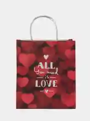 Пакет подарочный "All you need is love", 22 х 25 х 12 см