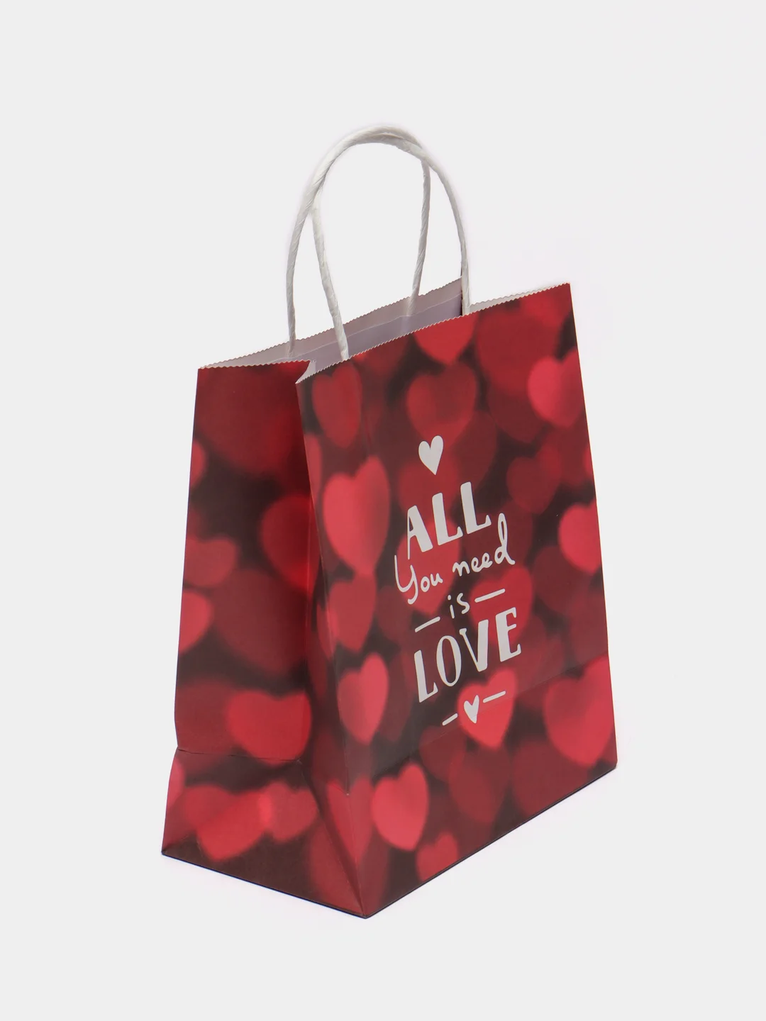 Пакет подарочный "All you need is love", 22 х 25 х 12 см