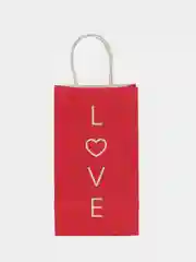 Пакет подарочный "Love", 12 х 21 х 9 см