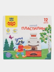 Пластилин Мульти-Пульти "Енот в сказке", 12 цветов, 144г