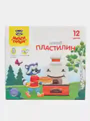 Пластилин Мульти-Пульти "Енот в сказке", 12 цветов, 144г