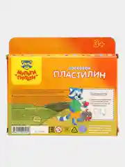 Пластилин Мульти-Пульти "Енот в лесу", восковой, европодвес, 8 цветов, 120 г