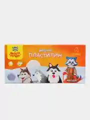 Пластилин Мульти-Пульти "Енот на Аляске", 06 цветов, 90г