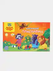 Пластилин Мульти-Пульти "Приключения Енота", 18 цветов, 360 г