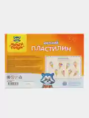 Пластилин Мульти-Пульти "Енот на Аляске", 16 цветов, 240 г