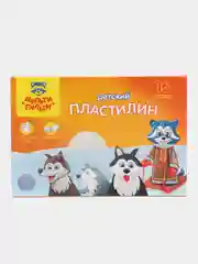 Пластилин Мульти-Пульти "Енот на Аляске", 16 цветов, 240 г