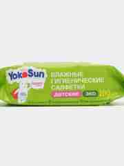 Влажные салфетки детские Megabox YokoSun ЭКО, гигиенические, 3 упаковки х 100 штук