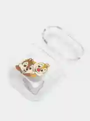 Коричневый прозрачный пластиковый чехол для Apple Airpods 1 / 2